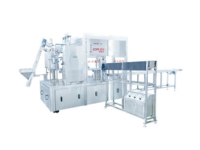 EDXG-4C full-automatic self-supporting bag filling capping machine